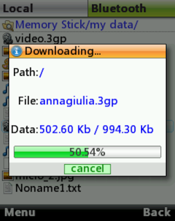 Download dialog