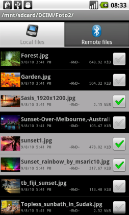 1. Select some items you would like to process