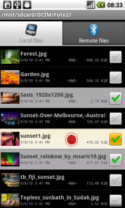 2. Long-press over one of the highlighted items