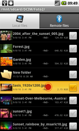 2a. Long-press over a file&hellip;
