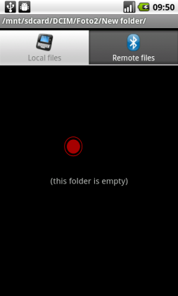 3a. Long-press over an empty area of the file view&hellip;