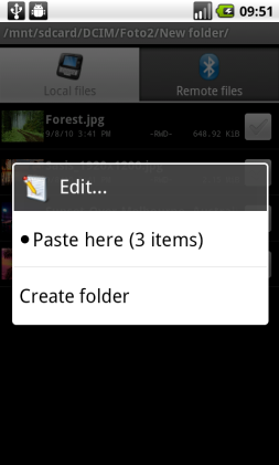 4b. &hellip;the special context menu will appear as well