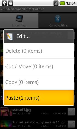 3. Request a paste command