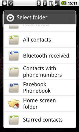 Now select home-screen folders